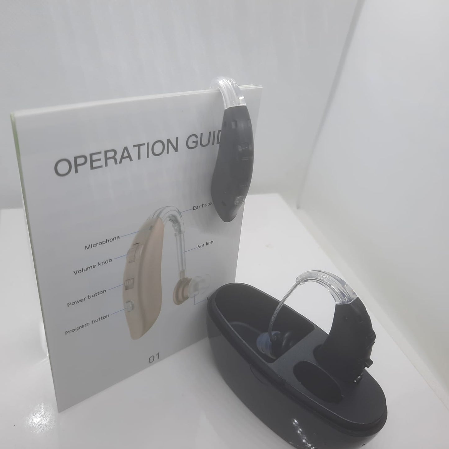 2 aparatos BTE 106. NEGRO Y RECARGABLE . Amplificador de sonido