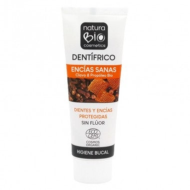 PASTA DE DIENTES ENCÍAS SANAS CON PROPÓLEO Y CLAVO NATURABIO (75 ML)