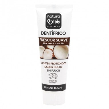 PASTA DE DIENTES SIN FLÚOR ALOE VERA Y COCO NATURABIO (75 ML)