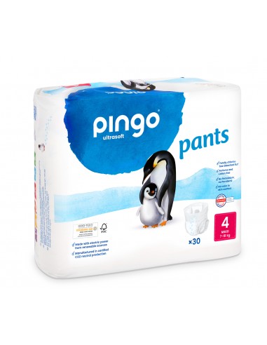 Braguitas ecológicas Pingo Talla 4 (Paquete de 30)