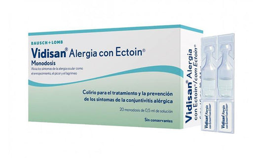 Vidisan alergia con Ectoin 20 X 0.5 ml B&